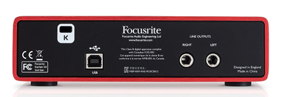 focusrite scarlett 2i2 distorted sound